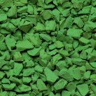 bright green rubber granules 