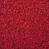Bright red rubber granules 