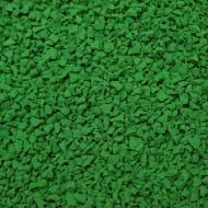 bright green rubber granules