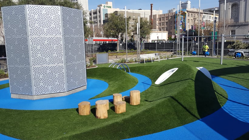 synthetic turf used at Helen Diller in San Fransisco